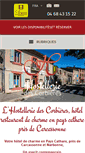 Mobile Screenshot of hostellerie-des-corbieres.com