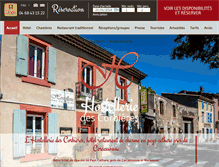 Tablet Screenshot of hostellerie-des-corbieres.com